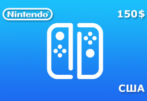 Подарочная карта Nintendo на 150 долларов для региона США