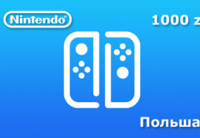 Подарочная карта Nintendo на 1000 польских злотых для региона Польша