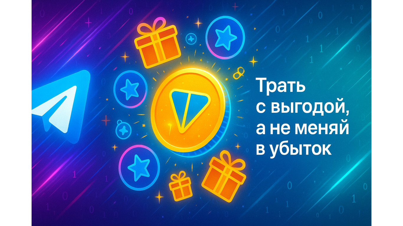 TON в Telegram: трать с выгодой, а не меняй в убыток