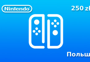 Подарочная карта Nintendo на 250 польских злотых для региона Польша