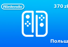 Подарочная карта Nintendo на 370 польских злотых для региона Польша